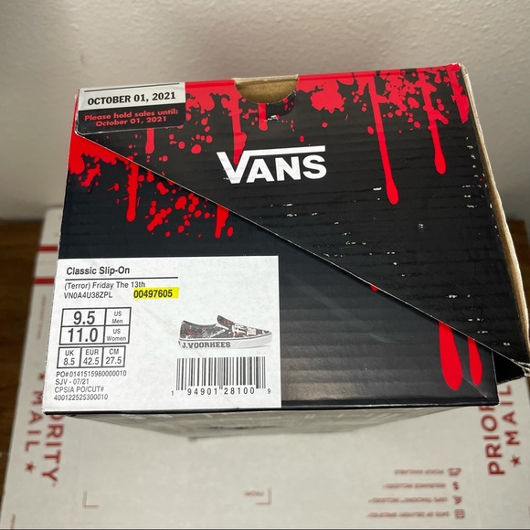 VANS - HORROR COLLECTION  - JASON VOORHEES - FRIDAY THE 13TH - Picture 10 of 11